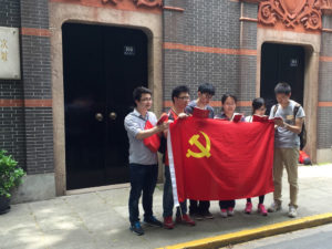 Students with PRC flag