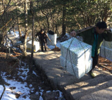 Porters carrying supplies