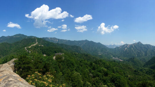 The vistas along the wall are breathtaking