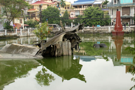 B-52 wreckage from Operation Linebacker II