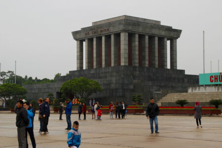 Hồ Chí Minh mausoleum is pretty cool but no photos allowed inside