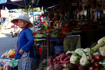 Typical food market in Hội An