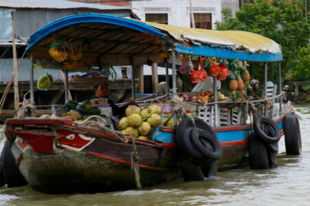 Many floating shops in the delta selling all sorts of things