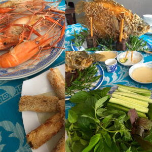 One of the many delicious and fresh meals we ate.