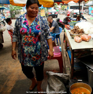 The "Lunch Lady" was featured on Anthony Bourdain episode