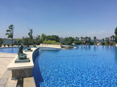 Outside pool at the hotel is nice