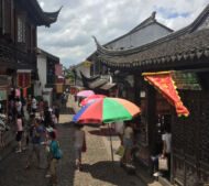 One of the main streets at Nanxiang Old Street area