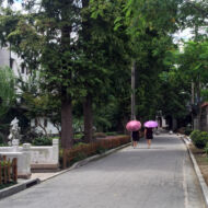 Ladies walking down Heping Road