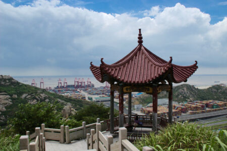 Peaceful rest stop at gazebo