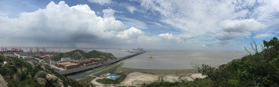 Looking north across harbor