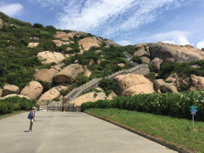 Entrance stairs for Yangshan sightseeing path