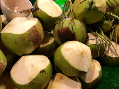 Fresh coconut water could be found all around and it was quite refreshing. Coconuts
