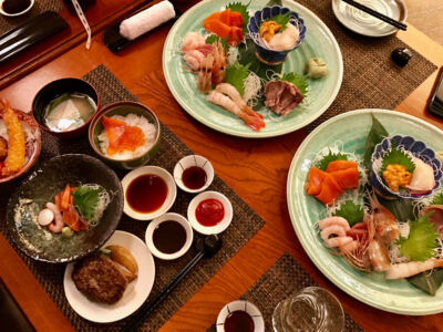 Although expensive, this Sushi dinner was very good. Restaurant at the Kiroro Tribute Hotel short shuttle ride from the Sheraton. Sushi dinner