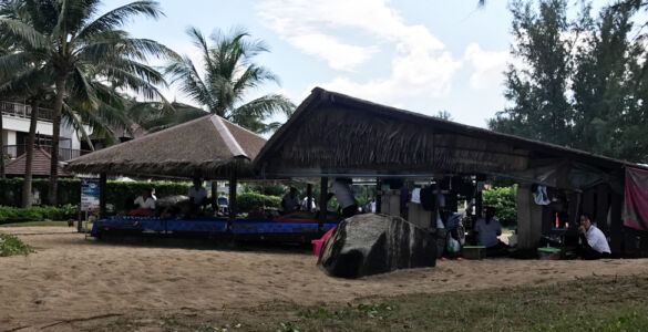 Just behind the hotel you can get massages on by the beach. For about $12+tip you get an hour long massage! ZOMG it is so good. Thai massage on at the beach