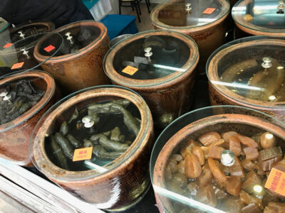 I tried and bought some of the pickles that are sold in several shops. They are quite good if a little salty. Salted pickle vegitables