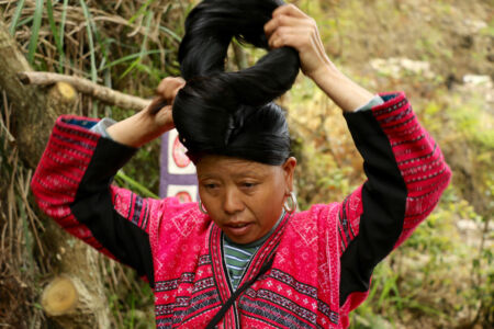 Long hair lady