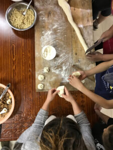 Making dumplings