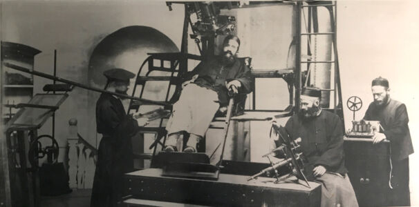 photo of astronomers