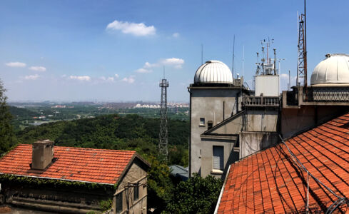 Clear day view from rooftop