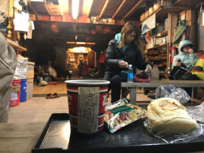 Breakfast at 3am just before pushing to the summit. 3am breakfast