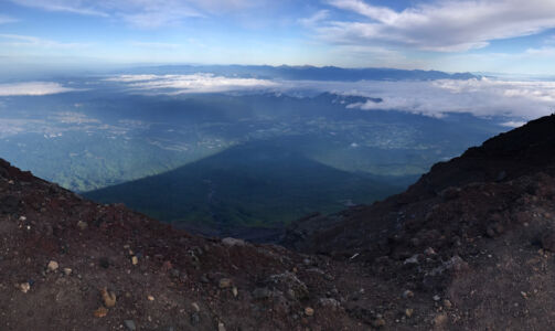 Mount Fuji shadow Mount Fuji shadow, wide