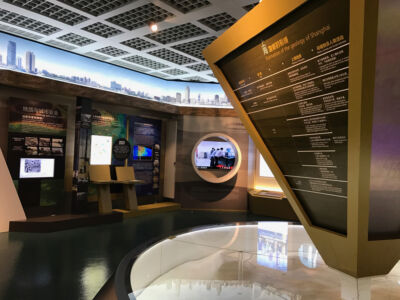 This is a cool geologic display that shows what's underneath Shanghai. Shanghai geo foundation