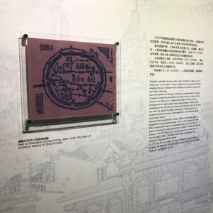 Old city map from Qing Dynasty Old Shanghai map