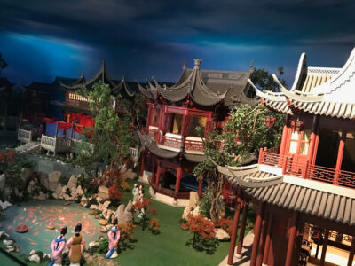 I think this one is a model of Yu Garden neighborhood as it used to be. Old neighborhood display
