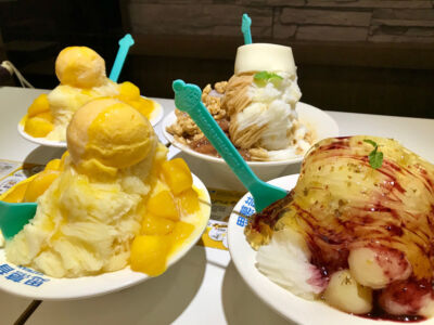 Another specialty is the shaved ice deserts Shaved ice treat