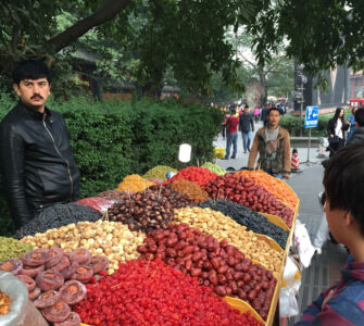 Dried fruits and nuts cart