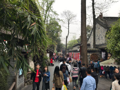 Looking down Jinli street Jinli street daytime