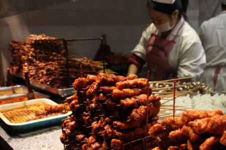 Mala meat on a stick Mala meat sticks