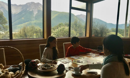 No phone, No Internet, No TV. So we passed the days enjoying family time. Board games at Wilderness Lodge