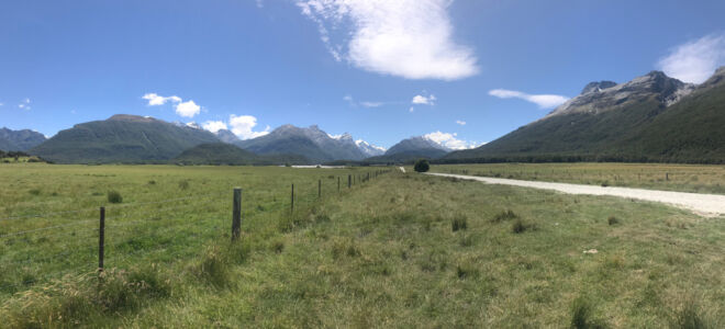Iconic mountain range near Glenorchy Glenorchy mountain view
