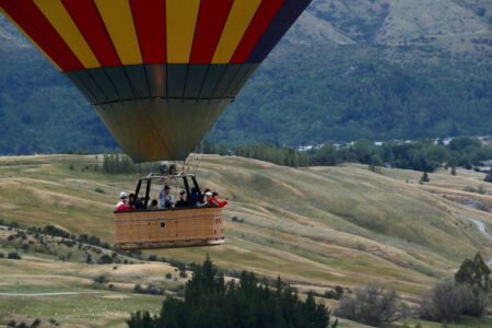 Ballooning over Queenstown, New Zealand