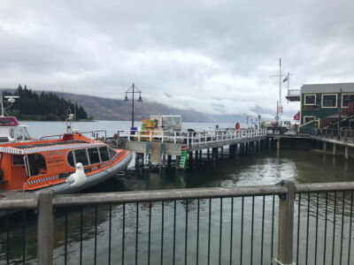 Along the lakeside at Queenstown Lakeside, Queenstown lake
