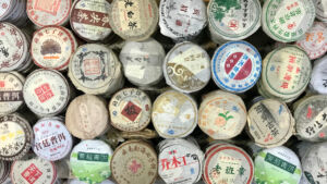 Beautiful collection of Pu'er tea cakes Pu'er tea cakes