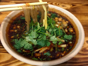 These hand made potato starch noodles are delicious! Potato noodles