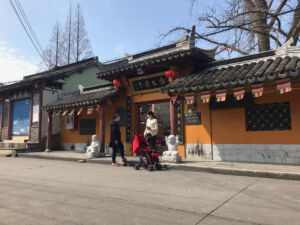 A small temple nearby the main pedestrian street. Small temple