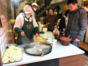No food street is complete without stinky tofu. stinky tofu