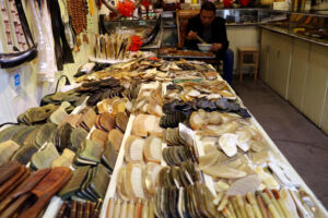 Seem's every old street has combs for sale. Combs for sale