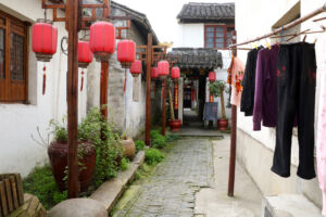 Alley with lanterns