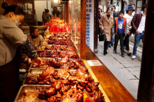 We ordered a pork shank then sat down inside the restaurant for lunch Pork shanks