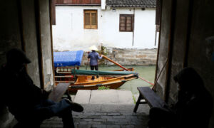 Alleyway alongside canal