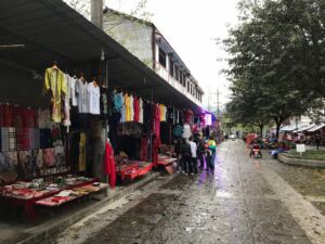 In the town where Shi Bao Zhai Pagoda, tourism is primary income for most people.