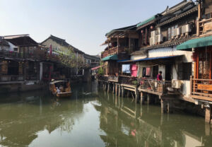Not all of the town is a tourist spot. Walk around to see the neighborhood Zhujiajiao neighborhood