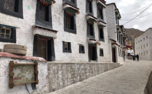 Quaint street at monastery