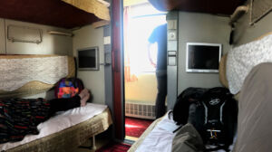 View from my bunk. Not bad actually. Cabin bunk