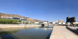 New, modern train station. Xining train station