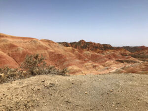 Another view of the stripped rock formation Rainbow Mountains